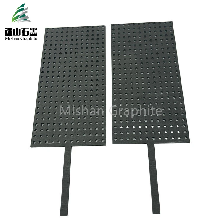 Kabòn Graphite plak pou elektwoliz